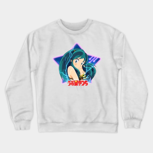 Space girl Crewneck Sweatshirt by Cyberframe